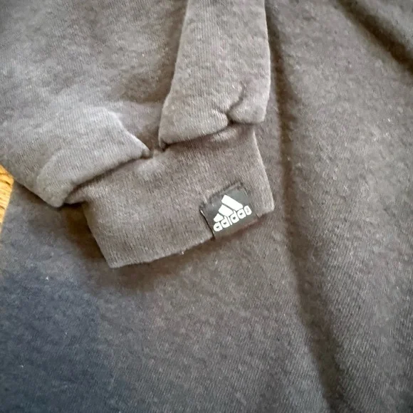 Vintage Adidas Faded Black Crewneck Sweatshirt - Picture 4 of 7